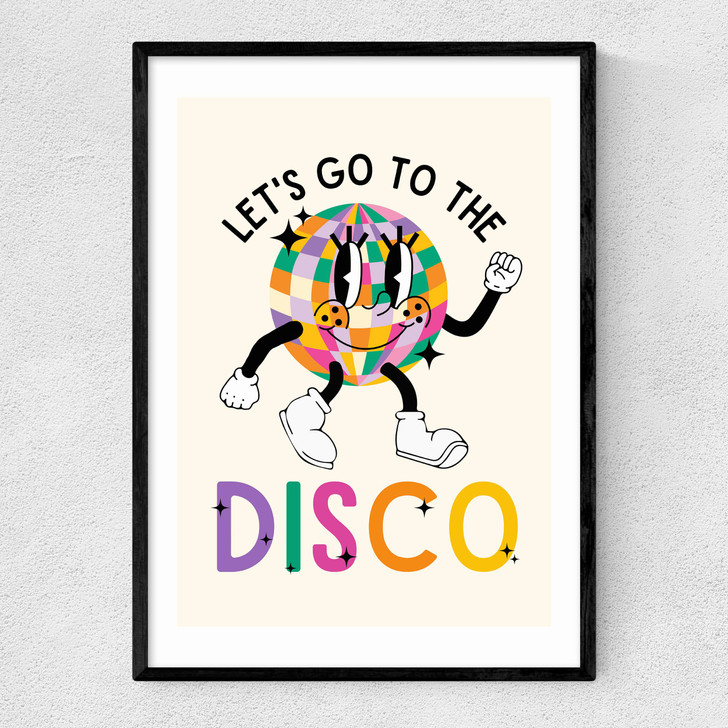Let's Go To The Disco Narrow Black Frame Let's Go To The Disco Narrow Black Frame