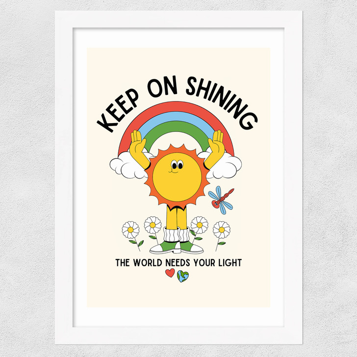 Sunshine Wide White Frame Sunshine Wide White Frame