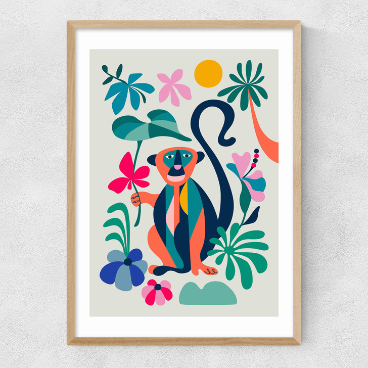Monkey Narrow Oak Frame