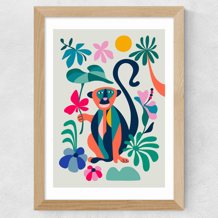 Monkey Wide Oak Frame