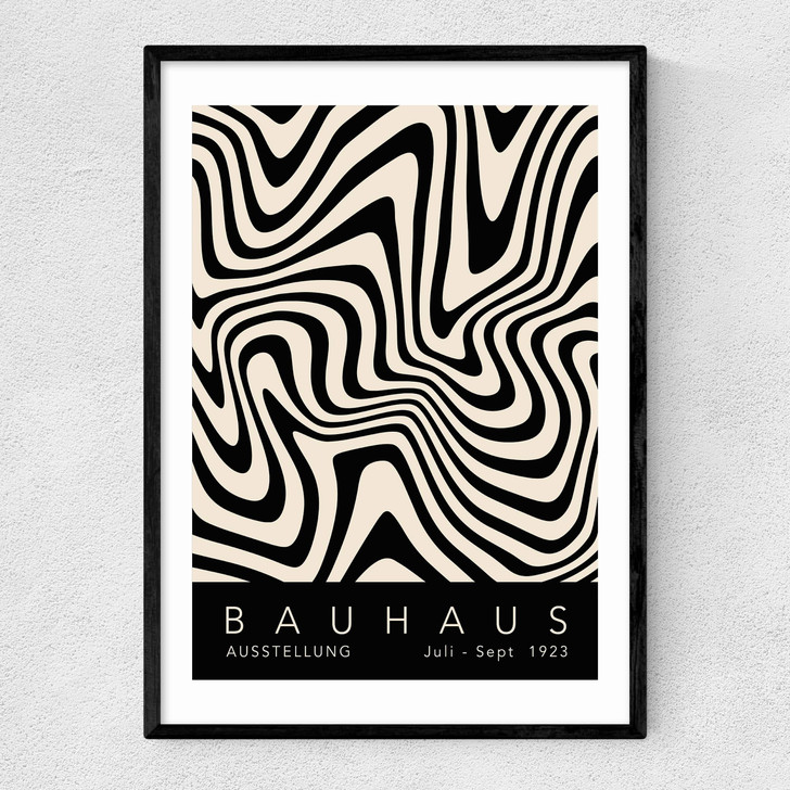 Bauhaus Black by Luxe Poster Co