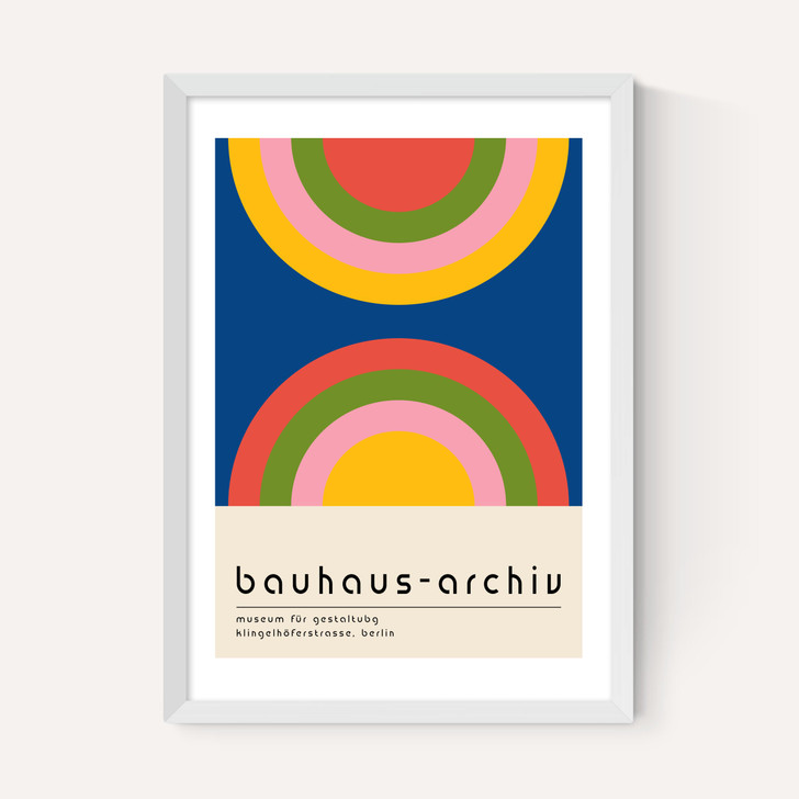 Bauhaus Rainbow by Luxe Poster Co