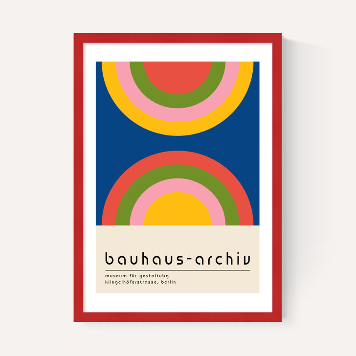 Bauhaus Rainbow by Luxe Poster Co