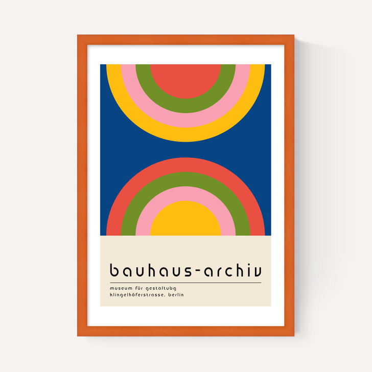 Bauhaus Rainbow by Luxe Poster Co