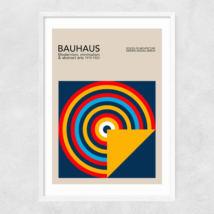 Bauhaus Target Narrow White Frame