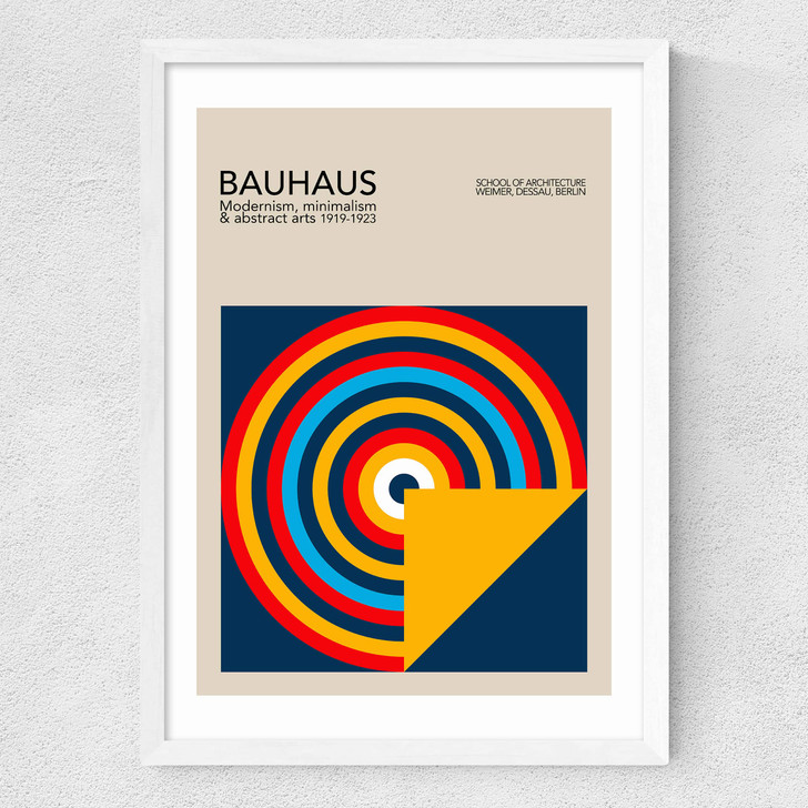 Bauhaus Target Medium White Frame
