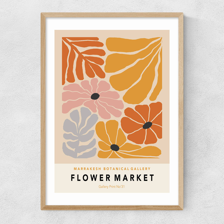 Flower Market Marrakesh Narrow Oak Frame