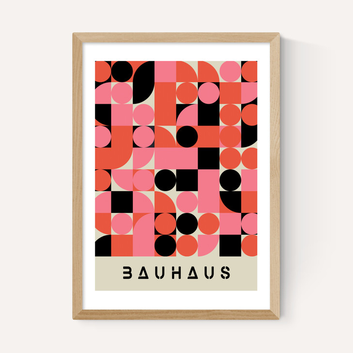 Pink And Black Bauhaus
