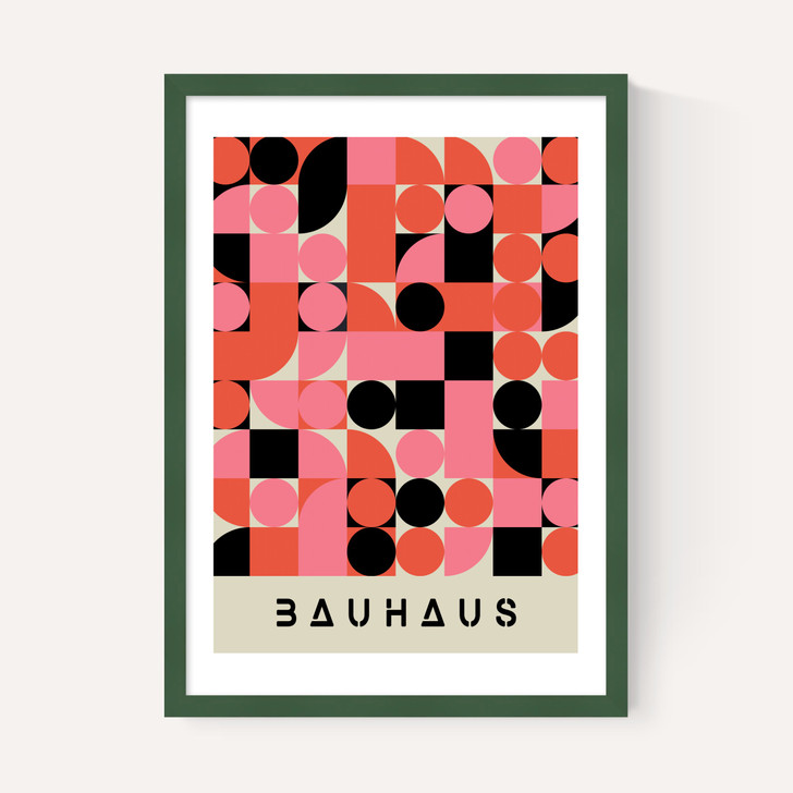 Pink And Black Bauhaus