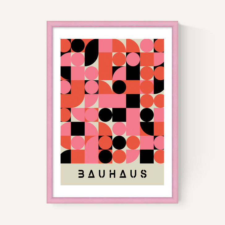 Pink And Black Bauhaus