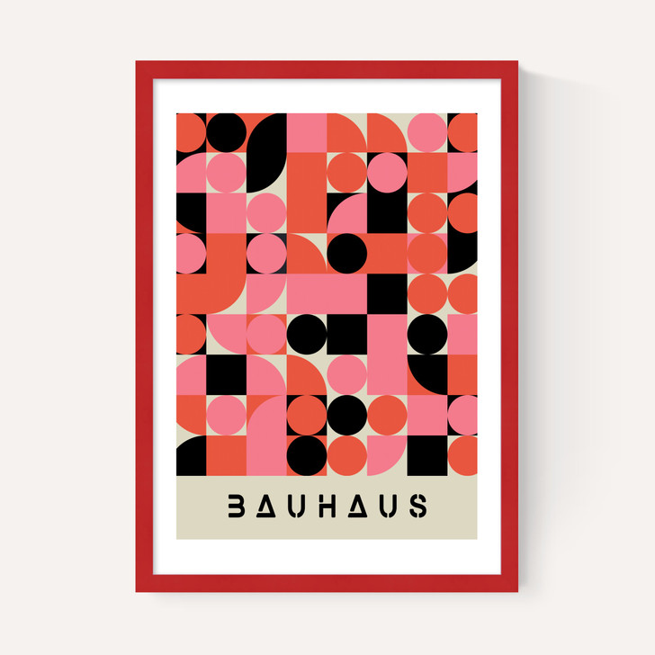 Pink And Black Bauhaus
