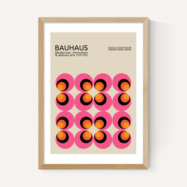 Pink And Orange Bauhaus