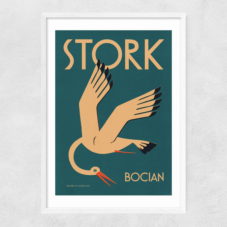 Stork Narrow White Frame