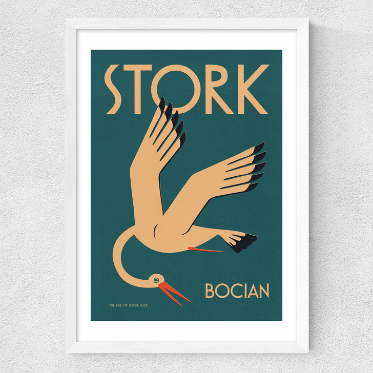 Stork Medium White Frame