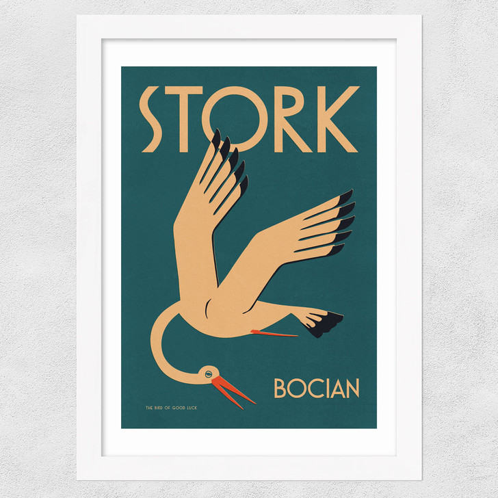 Stork Wide White Frame