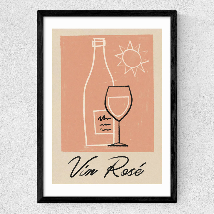 Vin Rose Medium Black Frame