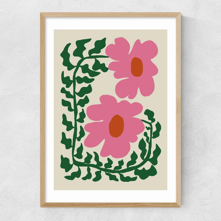 Fun Fern And Pink Poppy