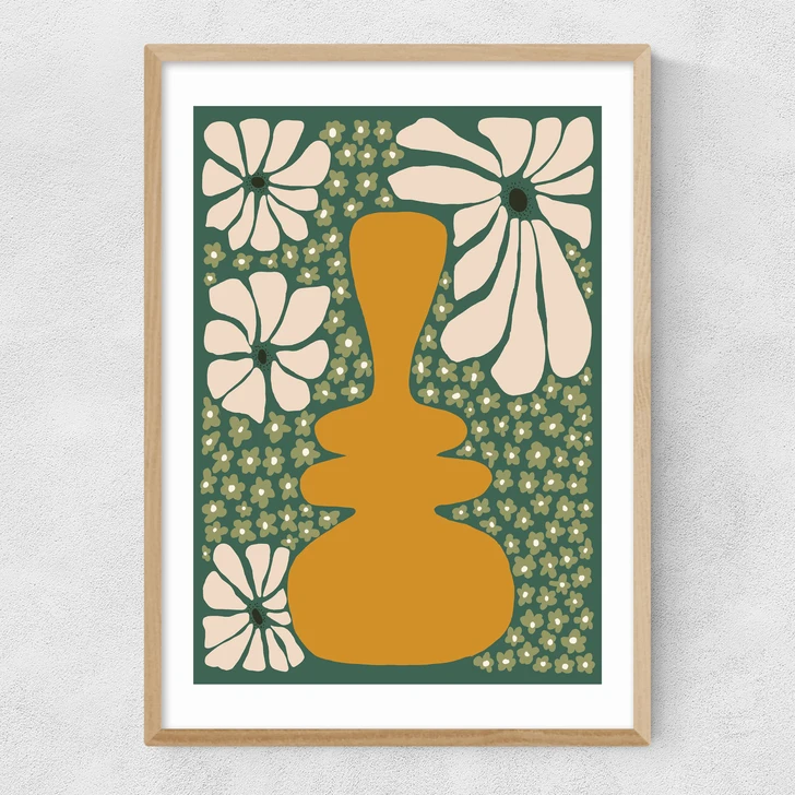 Happy Retro Flower Vase II
