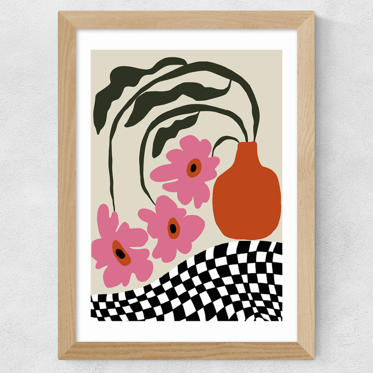 Vintage Blossom Wide Oak Frame