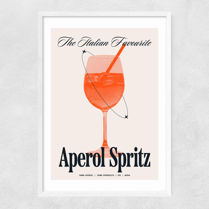 Aperol by HollieGraphik Narrow White Frame Aperol by HollieGraphik Narrow White Frame
