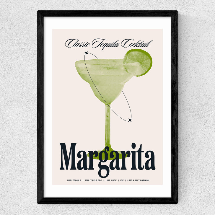 Margarita by HollieGraphik Medium Black Frame Margarita by HollieGraphik Medium Black Frame