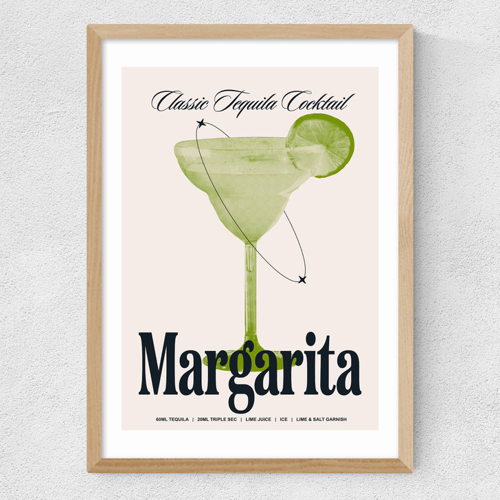 Margarita by HollieGraphik Medium Oak Frame Margarita by HollieGraphik Medium Oak Frame