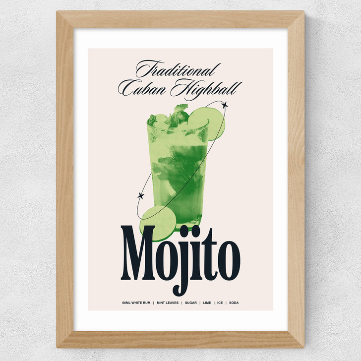 Mojito by HollieGraphik Wide Oak Frame Mojito by HollieGraphik Wide Oak Frame