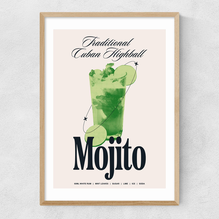 Mojito by HollieGraphik Narrow Oak Frame