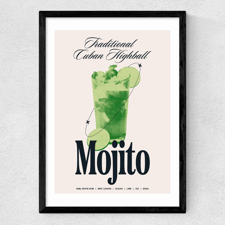 Mojito by HollieGraphik Medium Black Frame