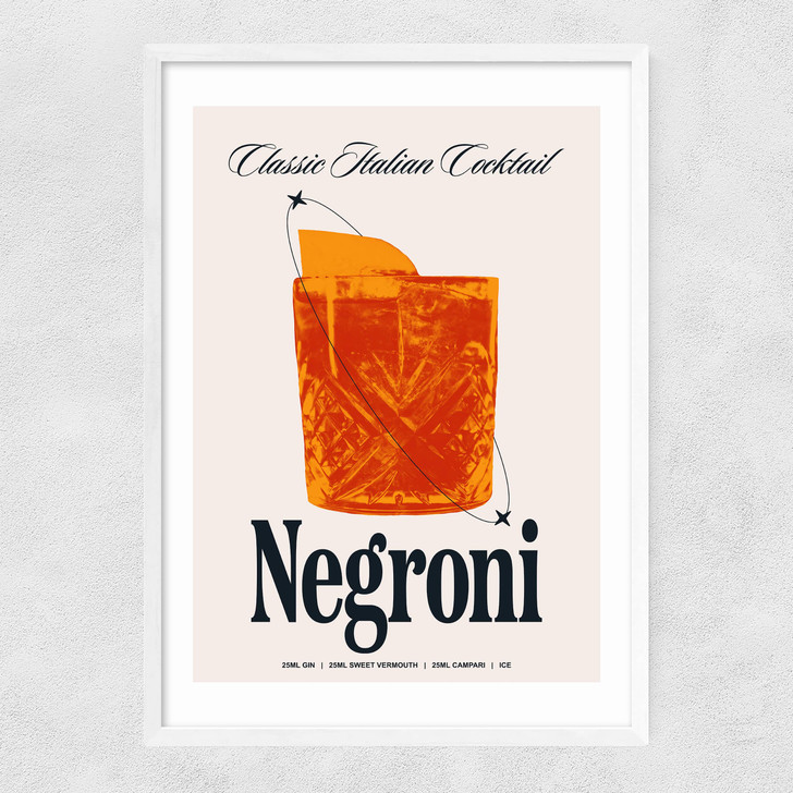 Negroni by HollieGraphik Narrow White Frame