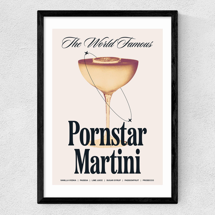 Pornstar Martini Medium Black Frame Pornstar Martini Medium Black Frame