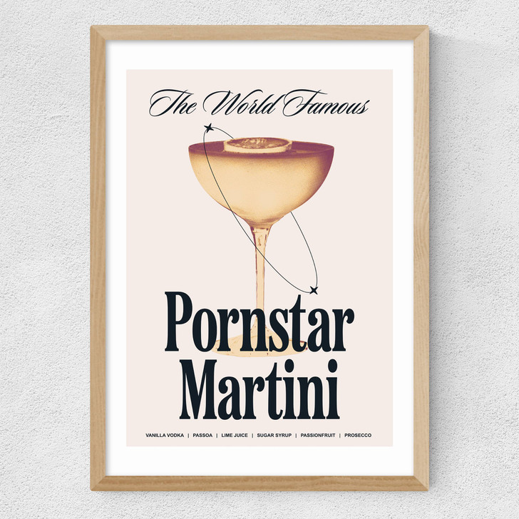 Pornstar Martini Medium Oak Frame Pornstar Martini Medium Oak Frame