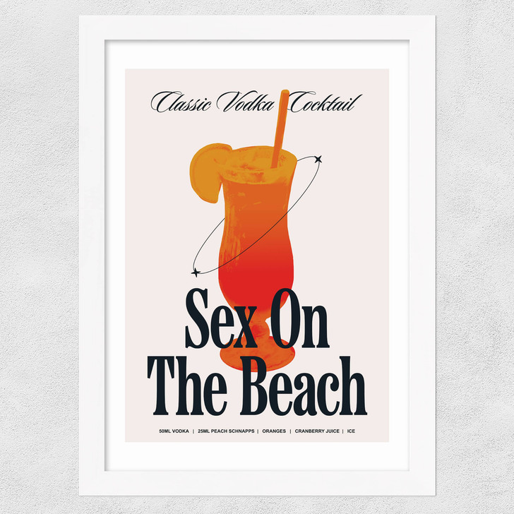 Sex On The Beach Wide White Frame Sex On The Beach Wide White Frame