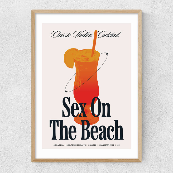 Sex On The Beach Narrow Oak Frame