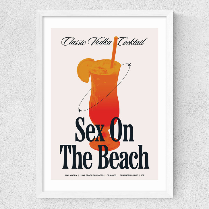 Sex On The Beach Medium White Frame