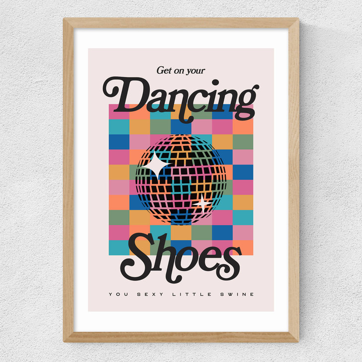 Dancing Shoes Medium Oak Frame Dancing Shoes Medium Oak Frame