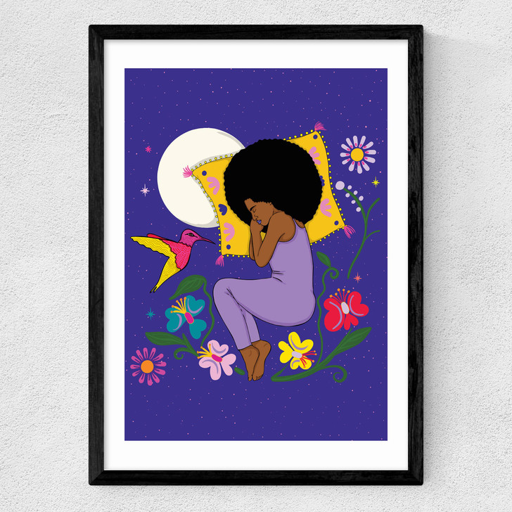 Dreamtime Moonlight Medium Black Frame Dreamtime Moonlight Medium Black Frame