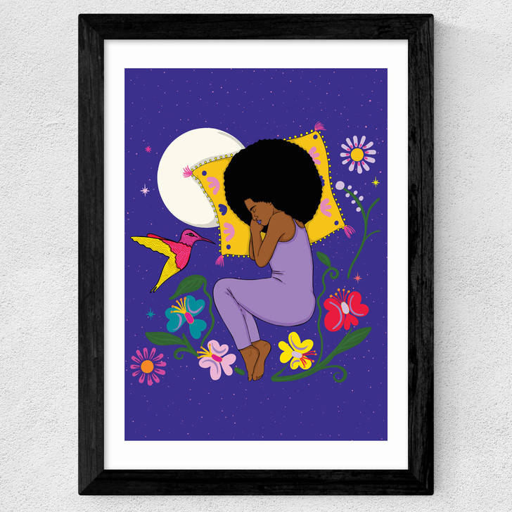 Dreamtime Moonlight Wide Black Frame Dreamtime Moonlight Wide Black Frame