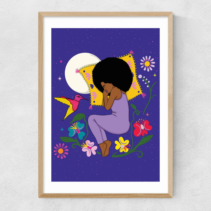 Dreamtime Moonlight Narrow Oak Frame Dreamtime Moonlight Narrow Oak Frame