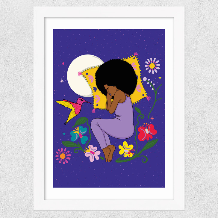Dreamtime Moonlight Wide White Frame Dreamtime Moonlight Wide White Frame