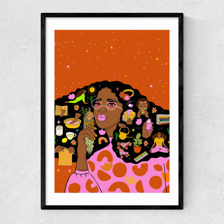 Self Care Rituals Narrow Black Frame Self Care Rituals Narrow Black Frame