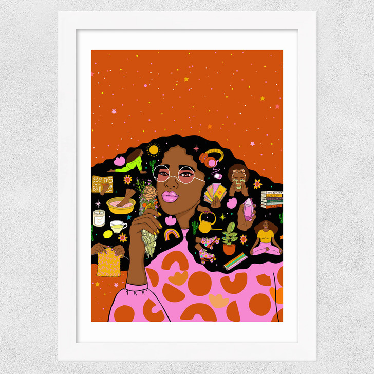 Self Care Rituals Wide White Frame Self Care Rituals Wide White Frame