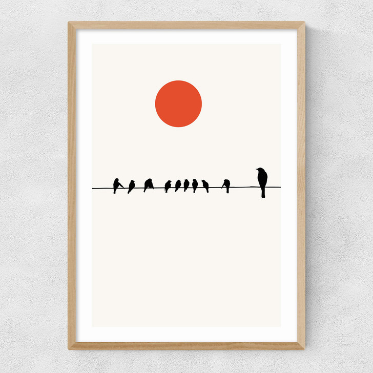 Sit And Wait Narrow Oak Frame Sit And Wait Narrow Oak Frame