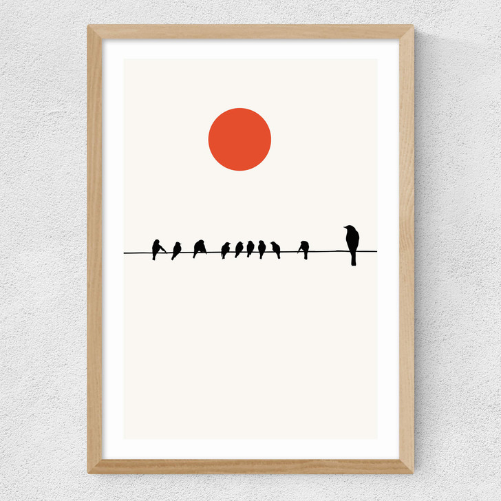 Sit And Wait Medium Oak Frame Sit And Wait Medium Oak Frame