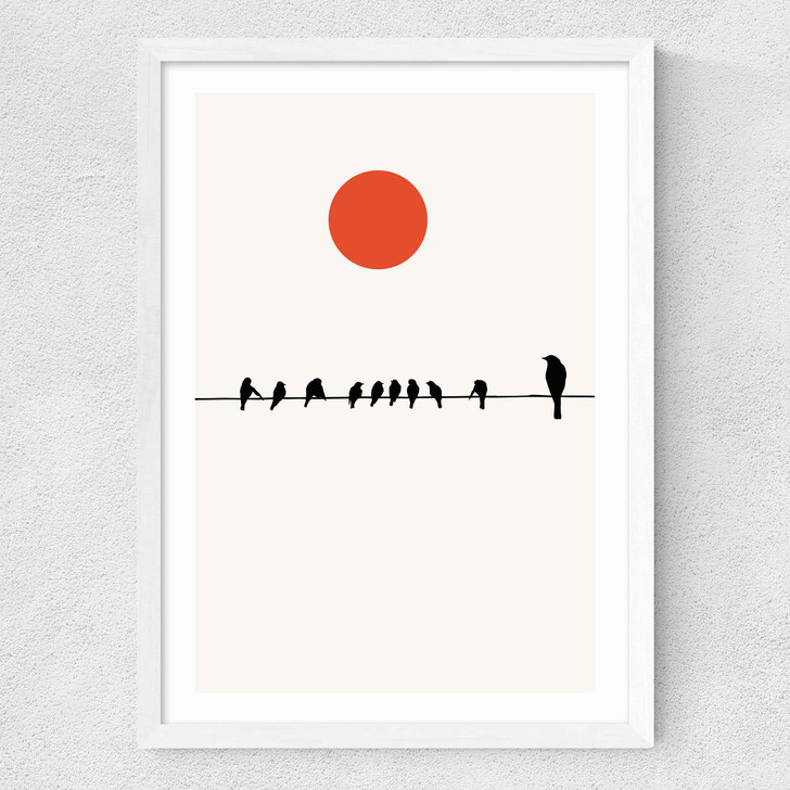 Sit And Wait Medium White Frame Sit And Wait Medium White Frame