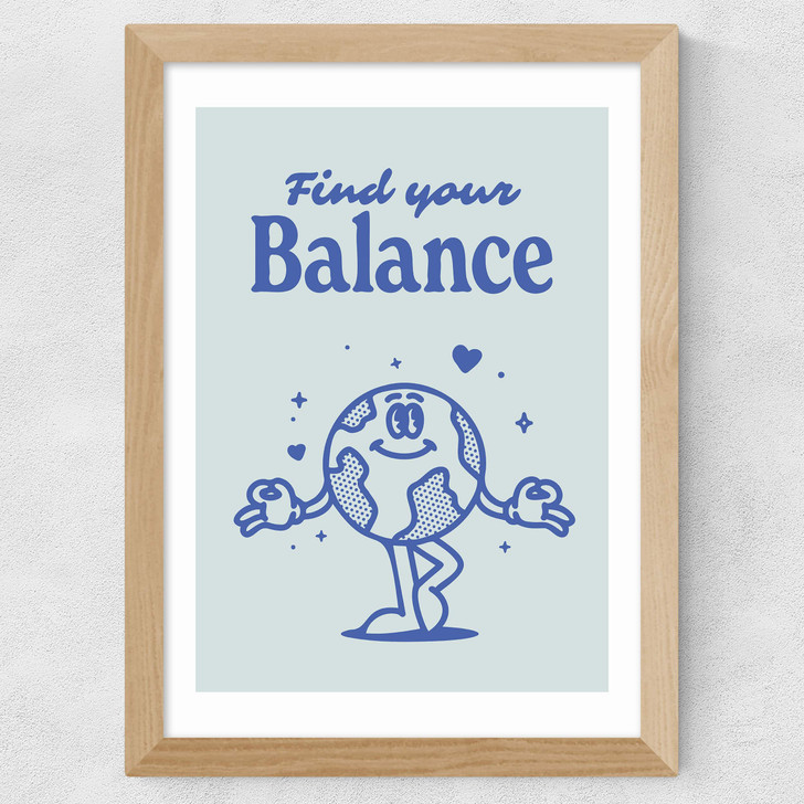 Find Your Balance Wide Oak Frame Find Your Balance Wide Oak Frame