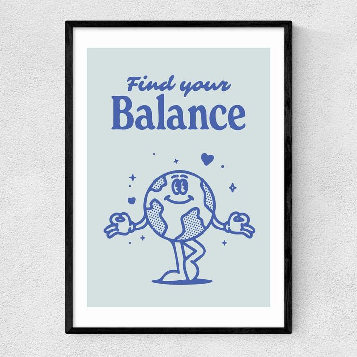 Find Your Balance Narrow Black Frame