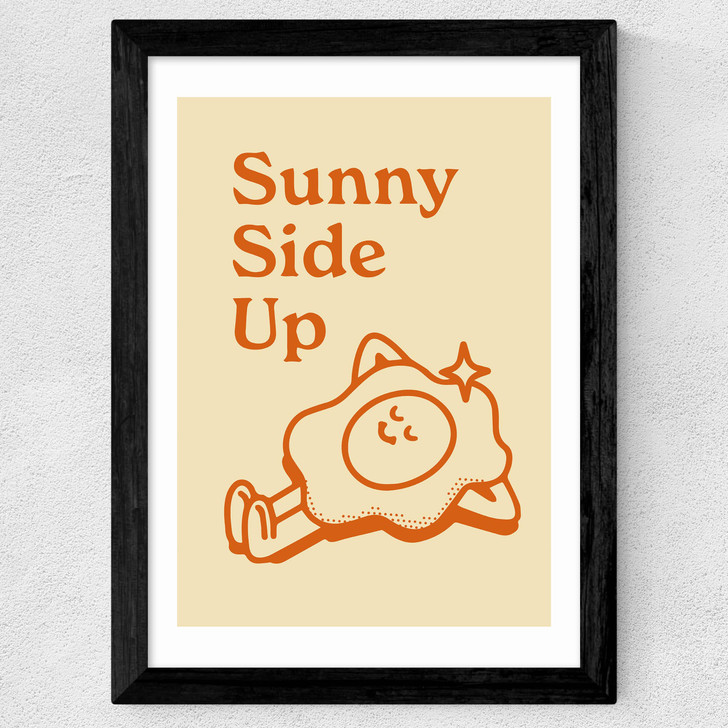 Sunny Side Up Wide Black Frame
