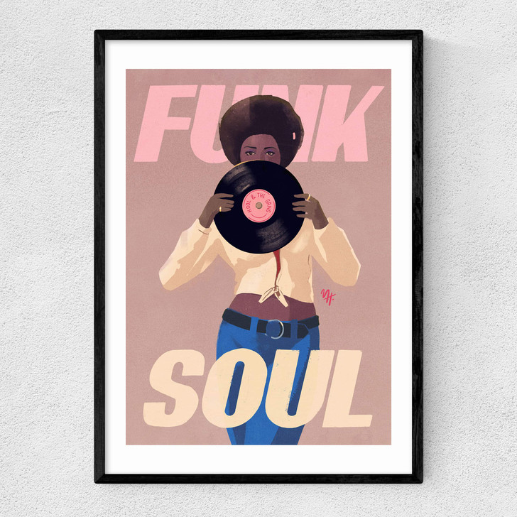 Funk & Soul Narrow Black Frame Funk & Soul Narrow Black Frame