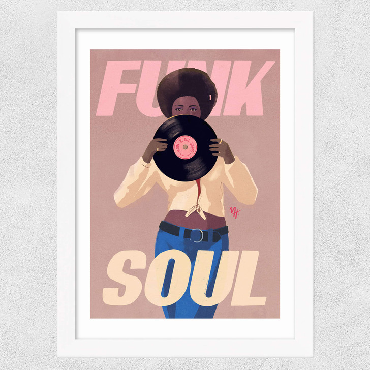 Funk & Soul Wide White Frame Funk & Soul Wide White Frame